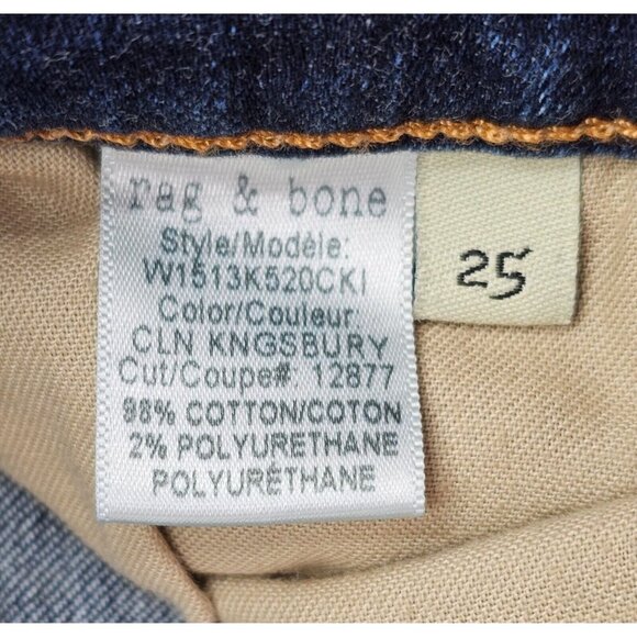 Women's - Rag & Bone High Rise Skinny Jeans, Size 25 - Picture 6 of 9